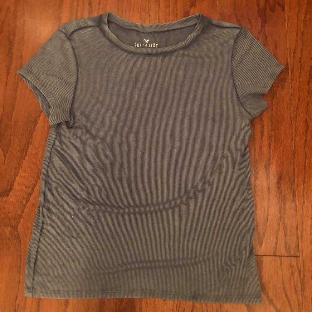 Two ribbed tops from American Eagle